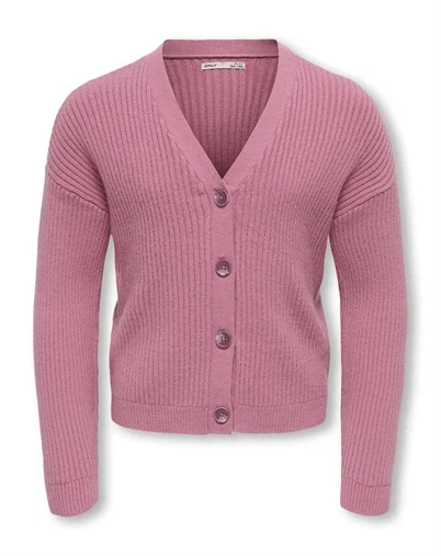 Only - KOGMandy Short Boxy Cardigan - Foxglove/Melange